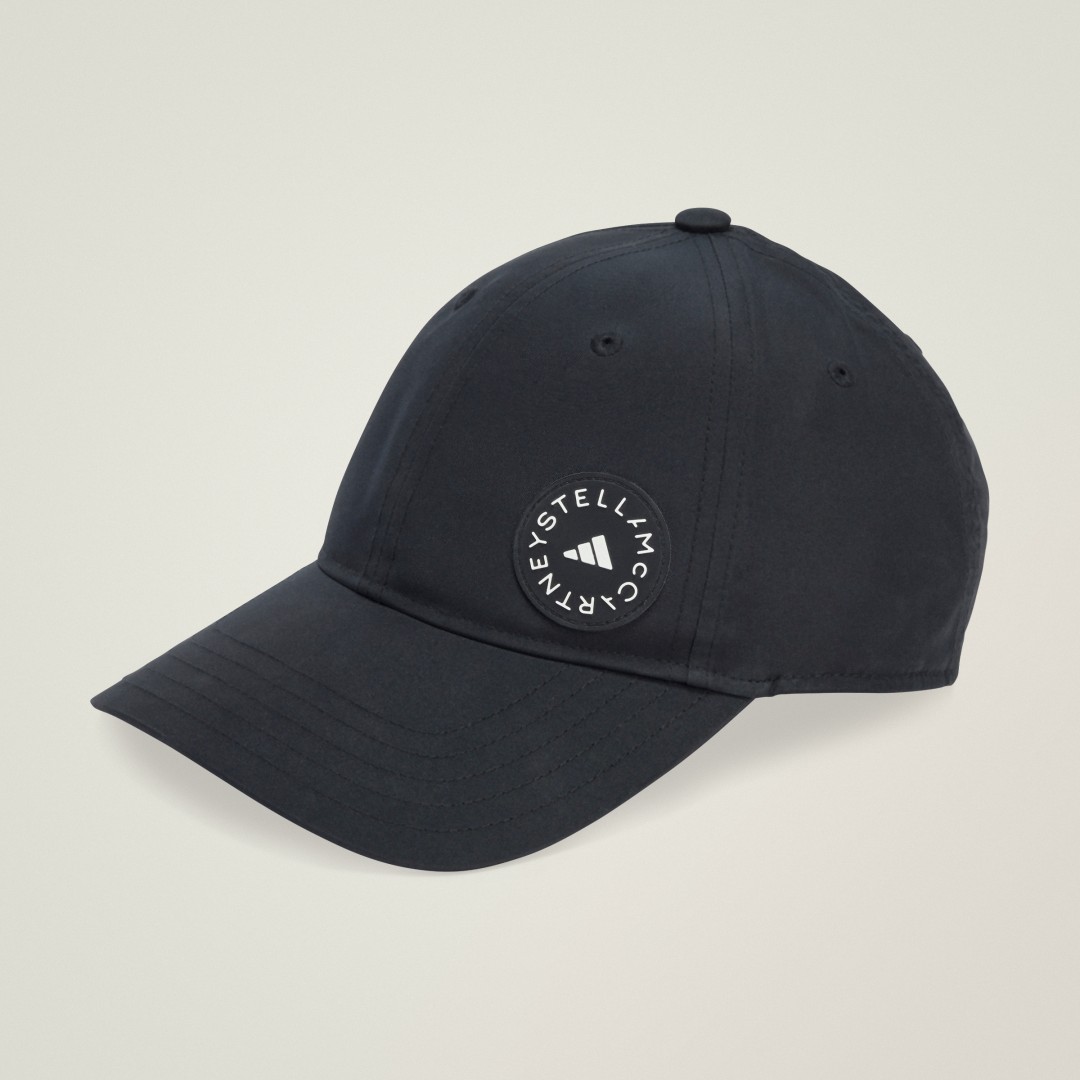 Adidas by stella mccartney Logo Print Nylon Cap Black Dames