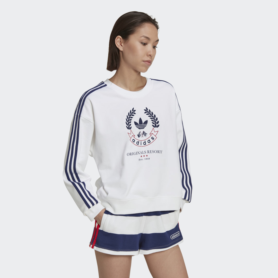 Sweater met Crest Graphic Sweater met Crest Graphic