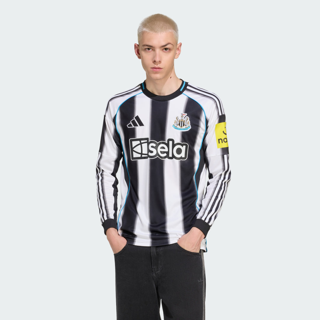 Adidas Newcastle United FC 25 26 Thuisshirt met Lange Mouwen