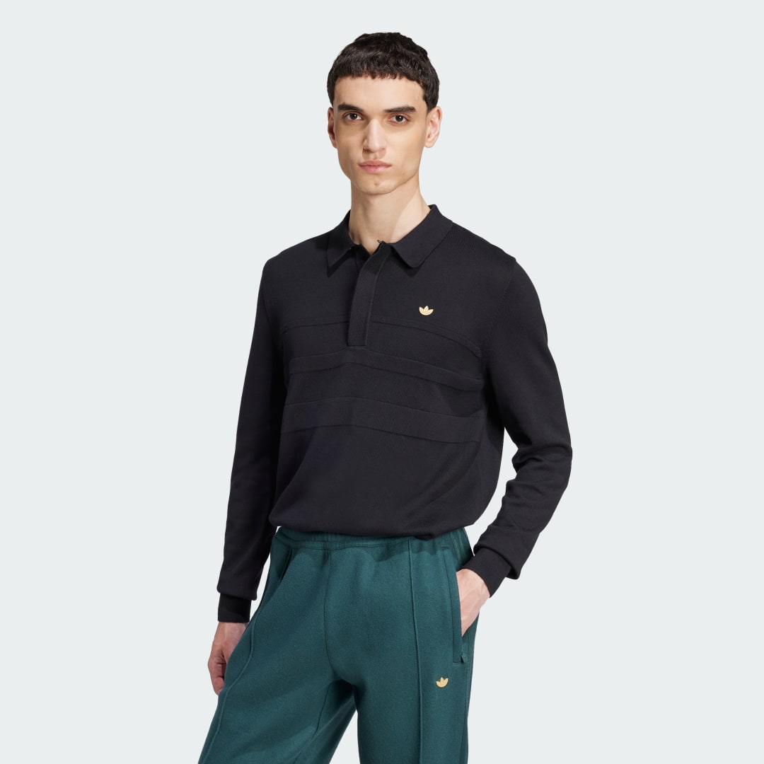 Adidas Premium Poloshirt met Lange Mouwen