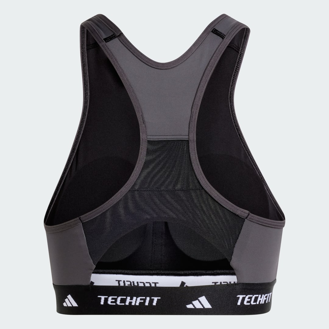 Adidas TECHFIT Medium-Support High-Neck Colorblock Beha