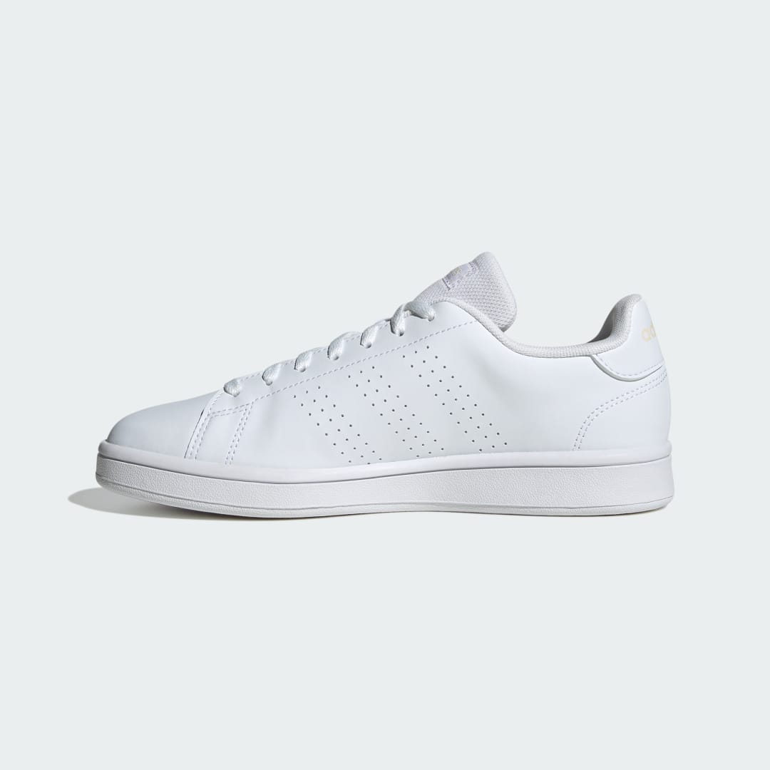 

adidas Tenis Advantage Base Adidas Court Mujer, Blanco/blanco/bliss naranja