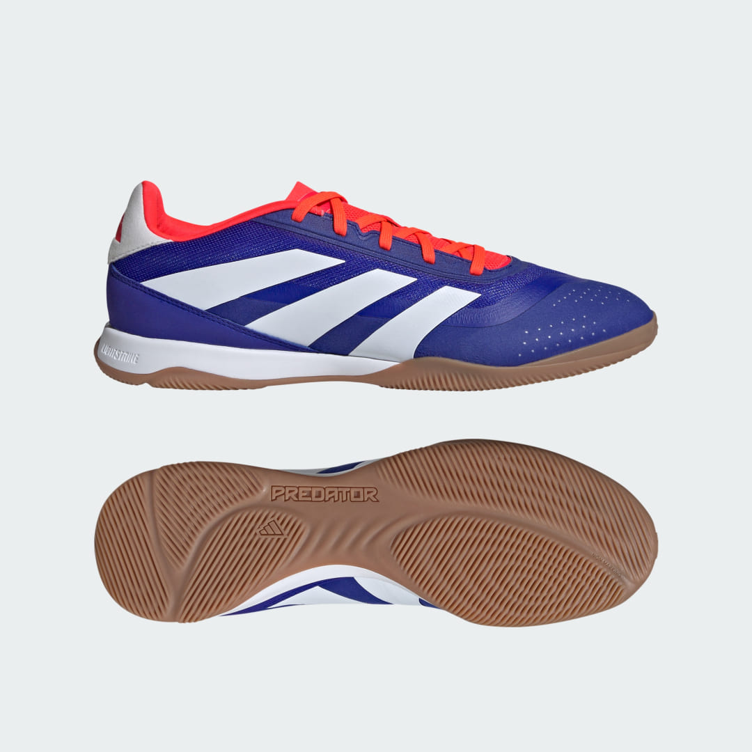 

adidas Calzado de Fútbol Predator League Cancha Cubierta Unisex, Lucid azul/blanco/solar rojo