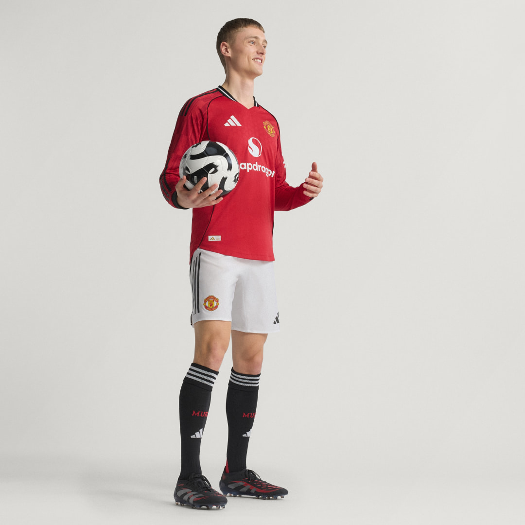 Adidas Manchester United 25 26 Authentiek Longsleeve Thuisshirt