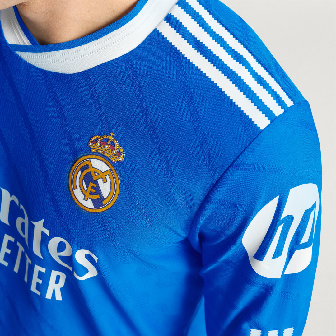 Adidas Real Madrid 25 26 Authentieke Derde Voetbalshirt met Lange Mouwen