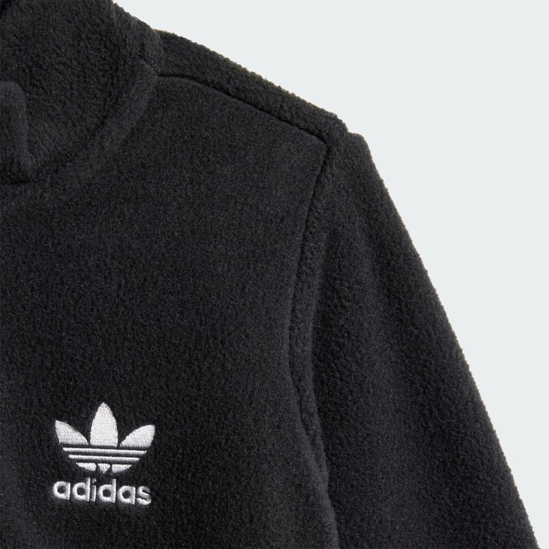 Adidas Polar Fleece Sweatshirt met Halflange Rits Kids
