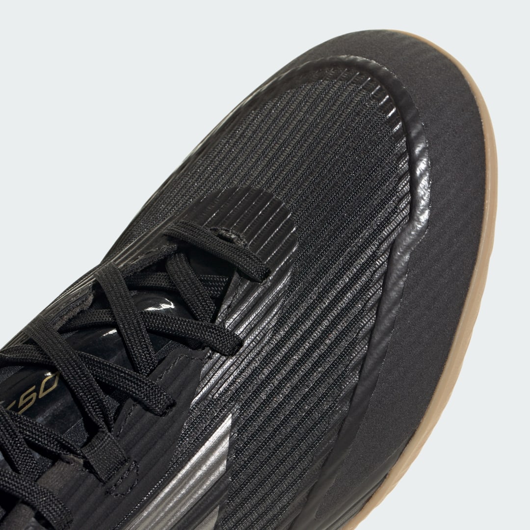 

adidas Tacos Para Cancha Cubierta F50 League Unisex, Negro/iron gris/oro gris