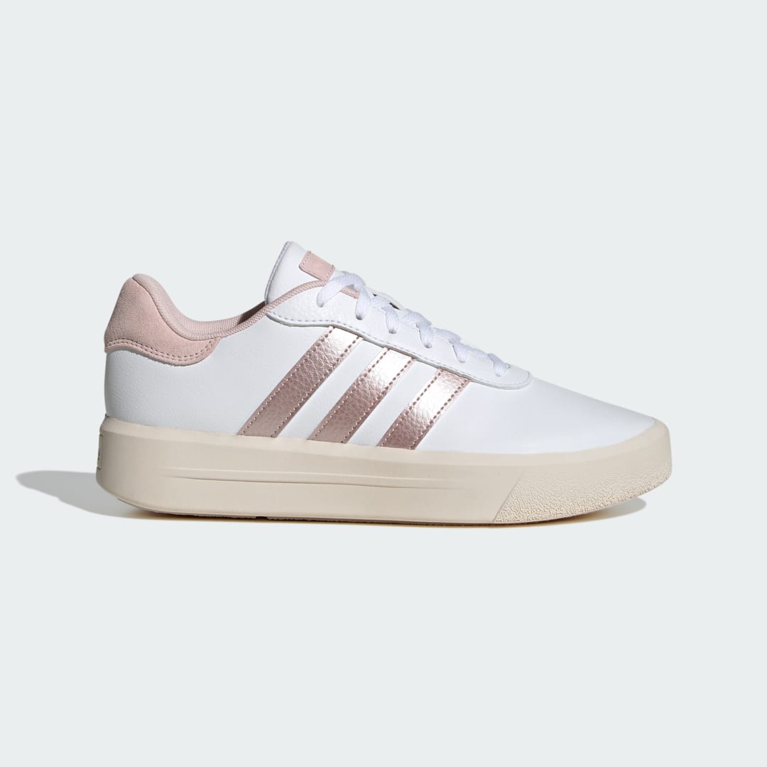 

adidas Tenis Adidas Court Plataforma Mujer, Blanco/sandy rosa met./sandy rosa