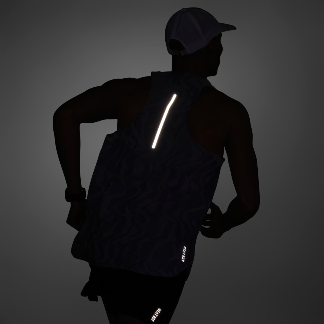 

adidas Camiseta Sin Mangas Ultimate Engineered Running Hombre, Plata