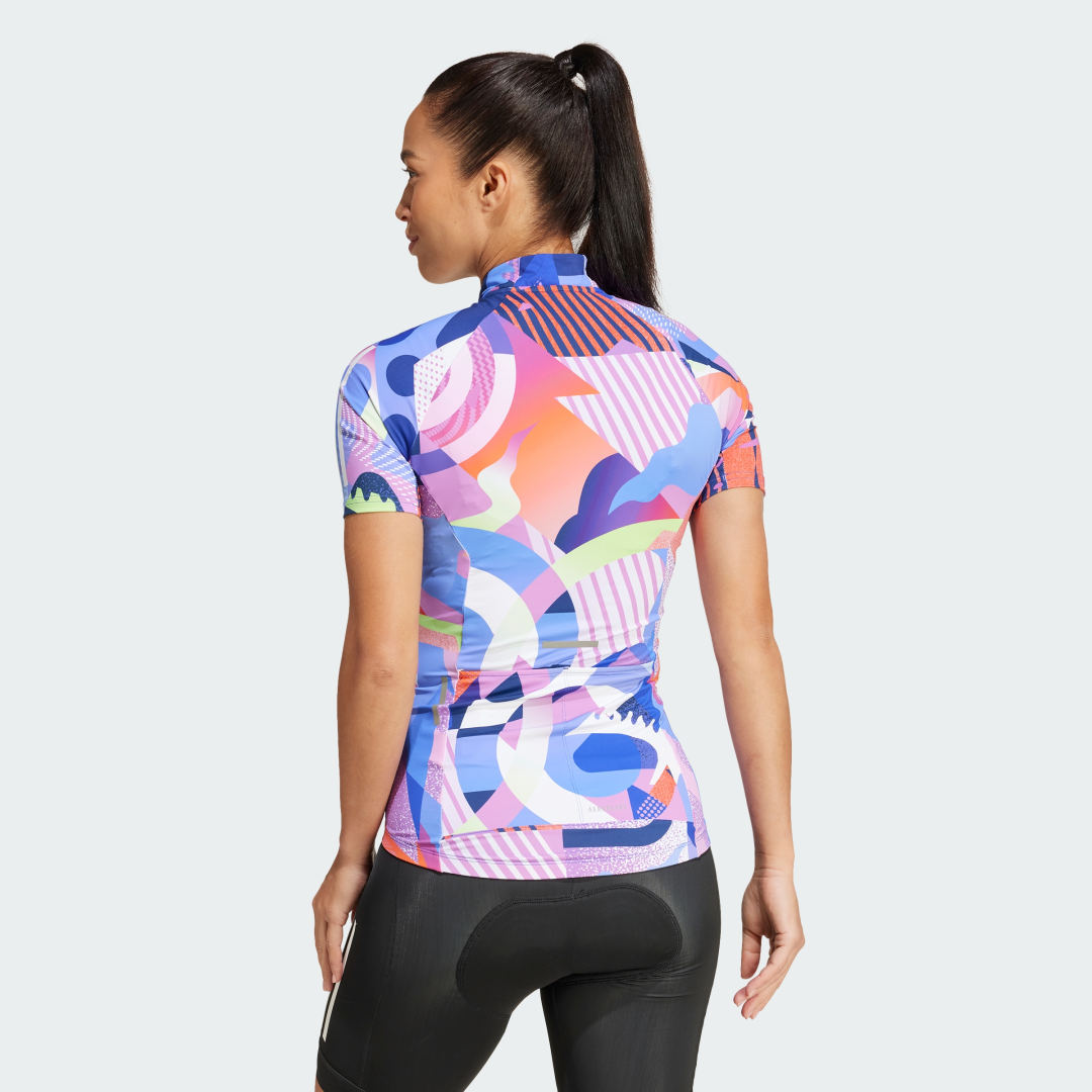 Thumbnail - Essentials 3-Streifen Pattern Clash Radtrikot