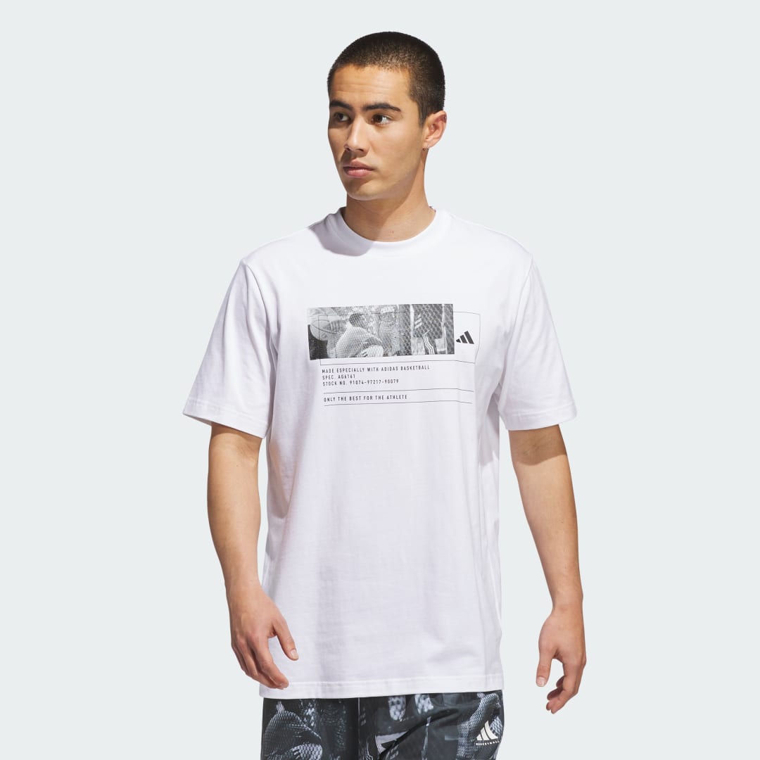 Image of T-shirt Grafica adidas Basketball cod002