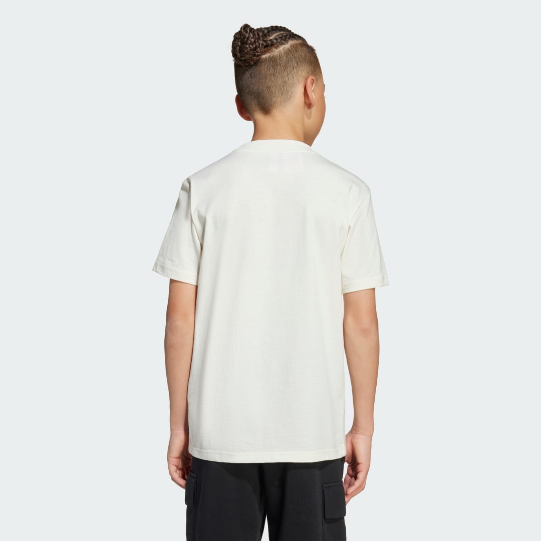 Adidas Boys Slogan T-shirt van Enkele Jersey Kids