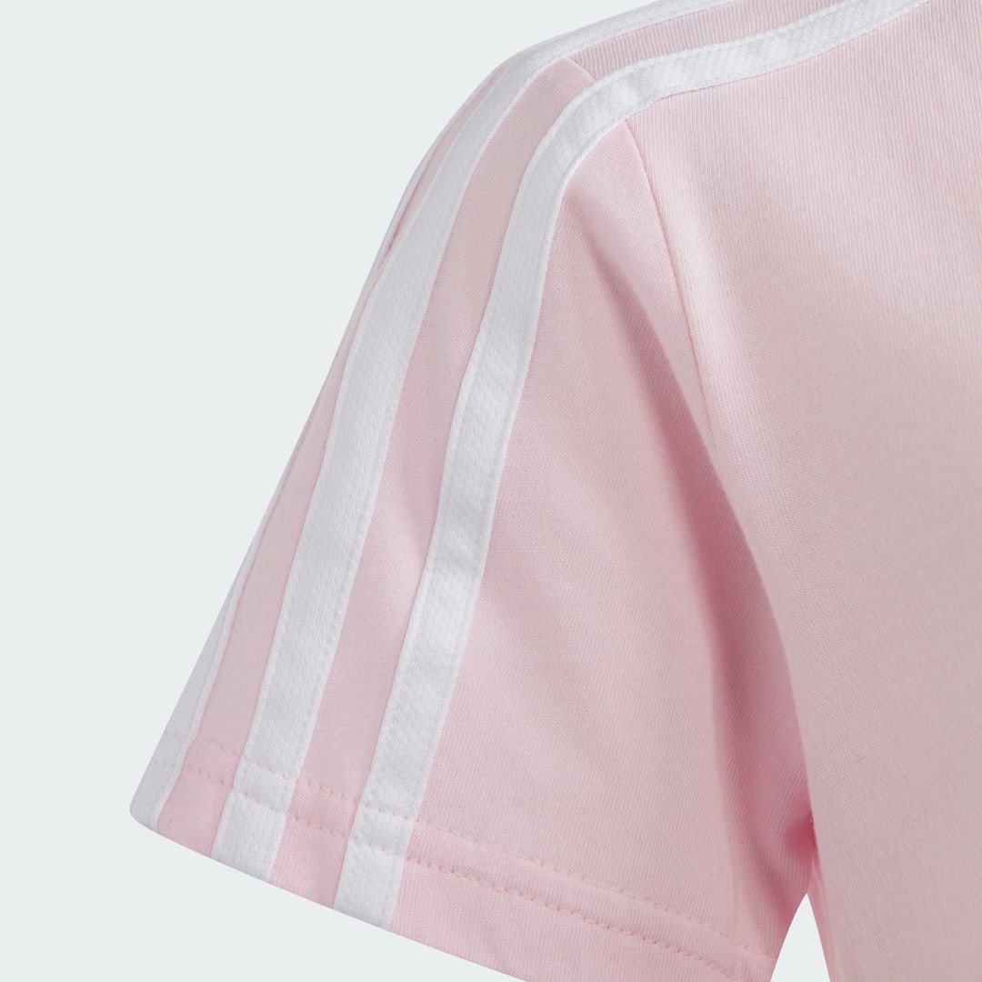 

adidas Camiseta Essentials 3 Rayas Algodón Niño, Blanco