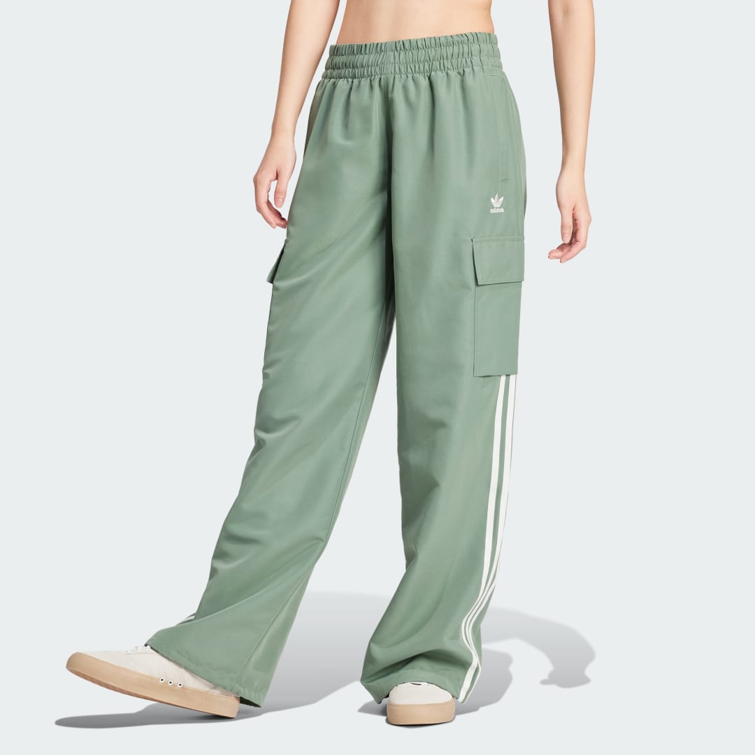 Image of adidas Adicolor Cargo Pants Green XL - Women Lifestyle Pants