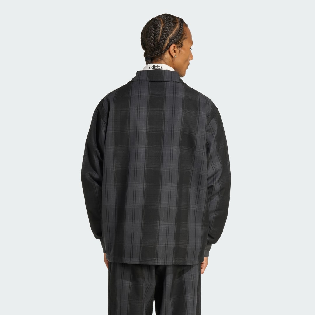 Thumbnail - ADIDAS ORIGINALS &amp; ALL BLACKS PLAID WOVEN FIREBIRD ORIGINALS JACKE