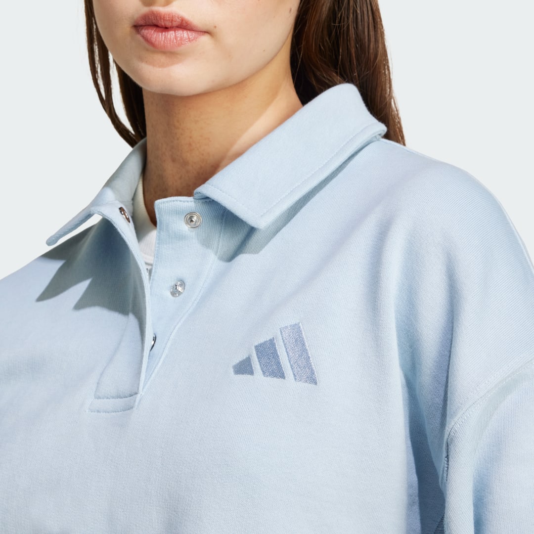 Adidas ALL SZN French Terry Polo Sweatshirt