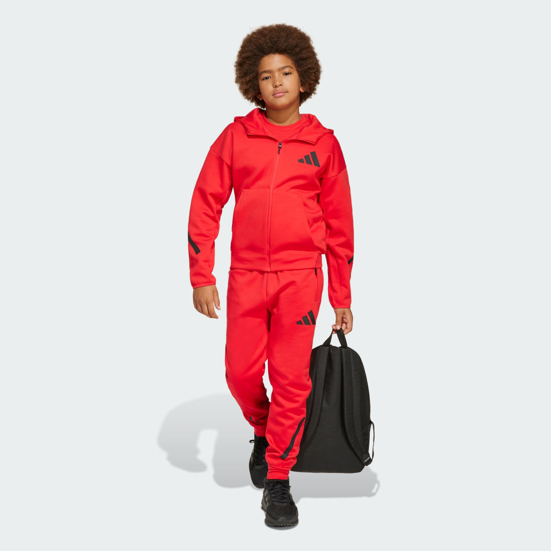 Adidas Z.N.E. Trainingsjack met Capuchon en Lange Rits Kids