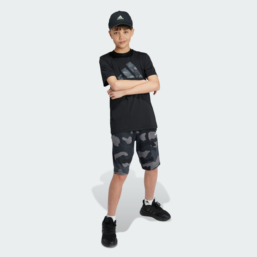 

adidas Shorts Train Essentials Estampado Seasonal Jóvenes Niño, Negro