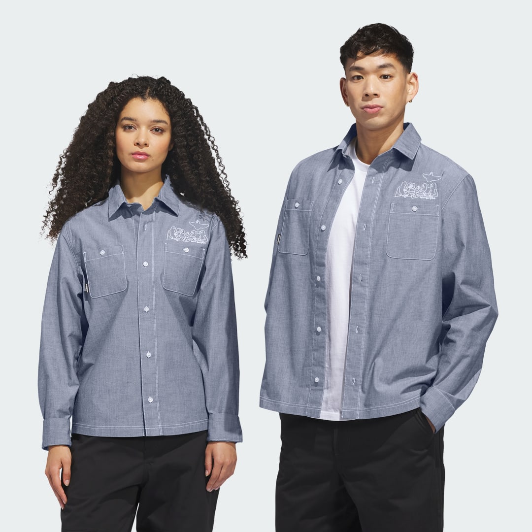 CHEMISE BOUTONNÉE À MANCHES LONGUES SKATEBOARDING x MARK GONZALES