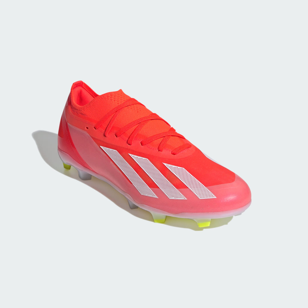 

adidas Calzado de Fútbol X Crazyfast Pro Terreno Firme Unisex, Solar rojo/blanco/team solar amarillo 2