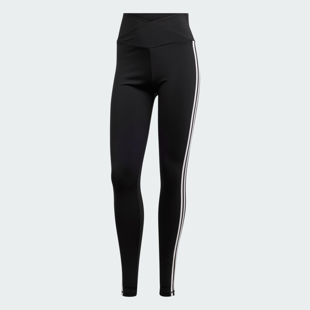 

adidas Mallas Adicolor Classics 3-stripes V-waistband Mujer, Negro