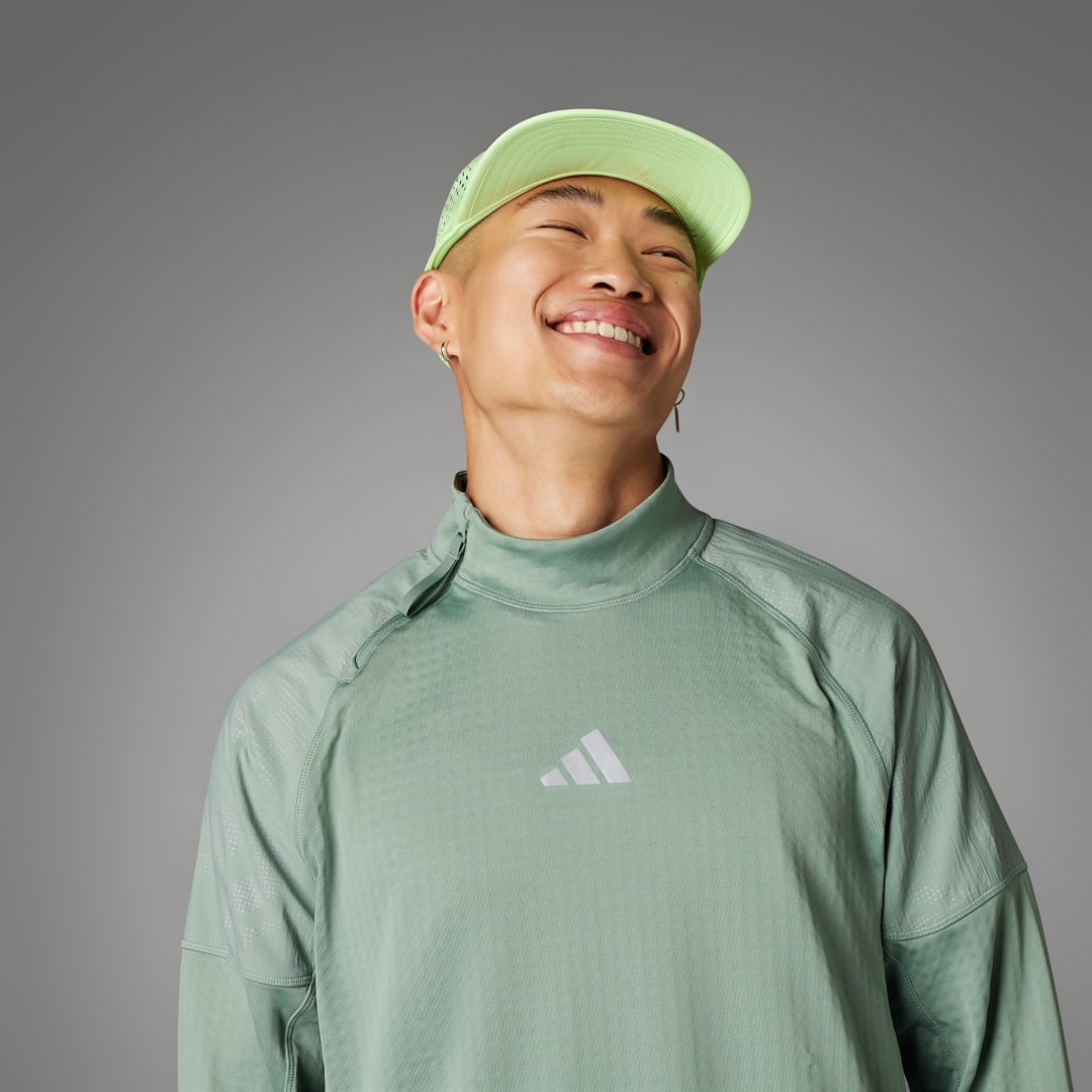 Adidas Ultimate Hi Vis Reflective Shirt met Halflange Rits