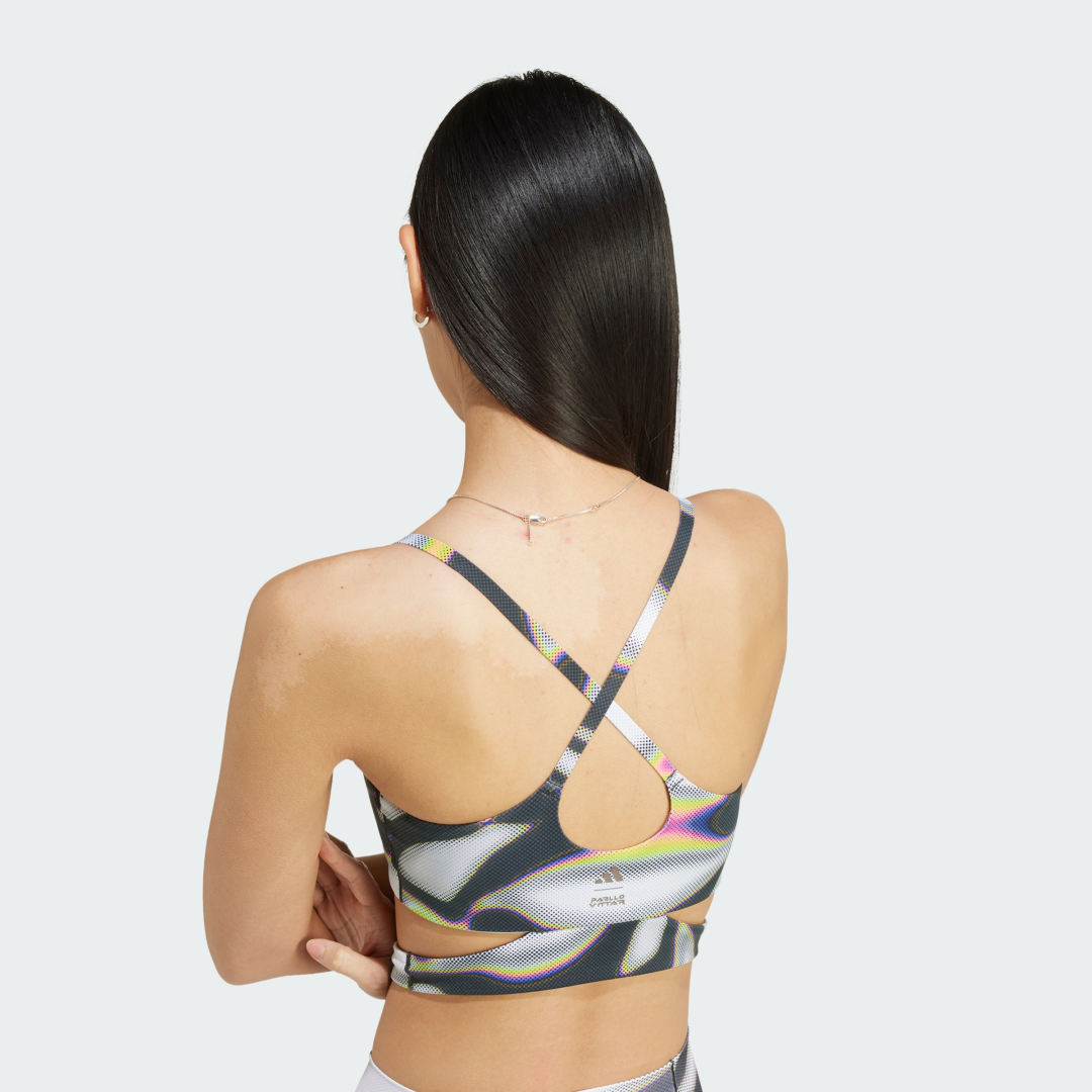 

adidas Bra Pride Mujer, Gris two/carbon/lucid rosa