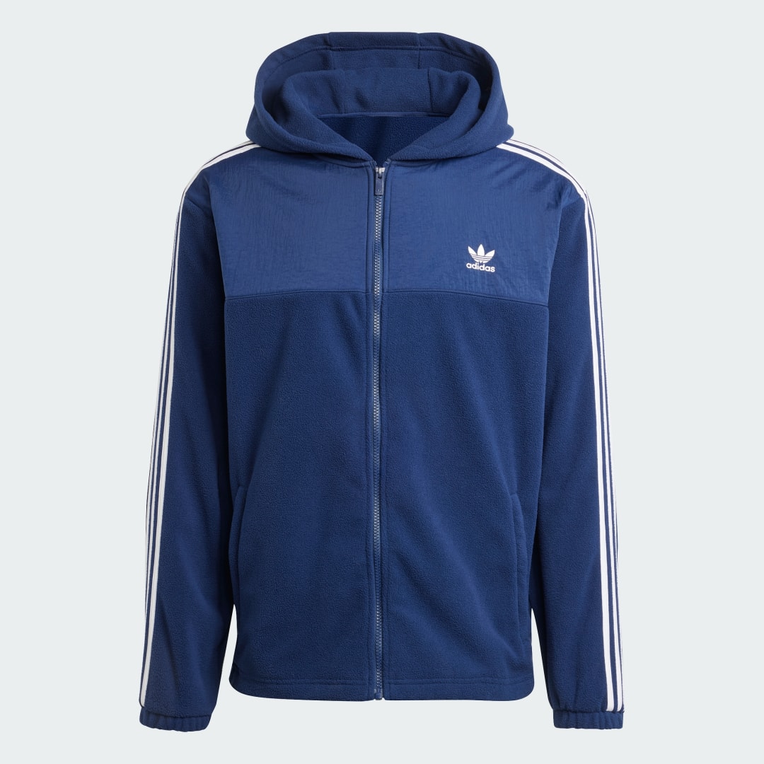 Adidas Adicolor 3-Stripes Teddy Fleece Hoodie