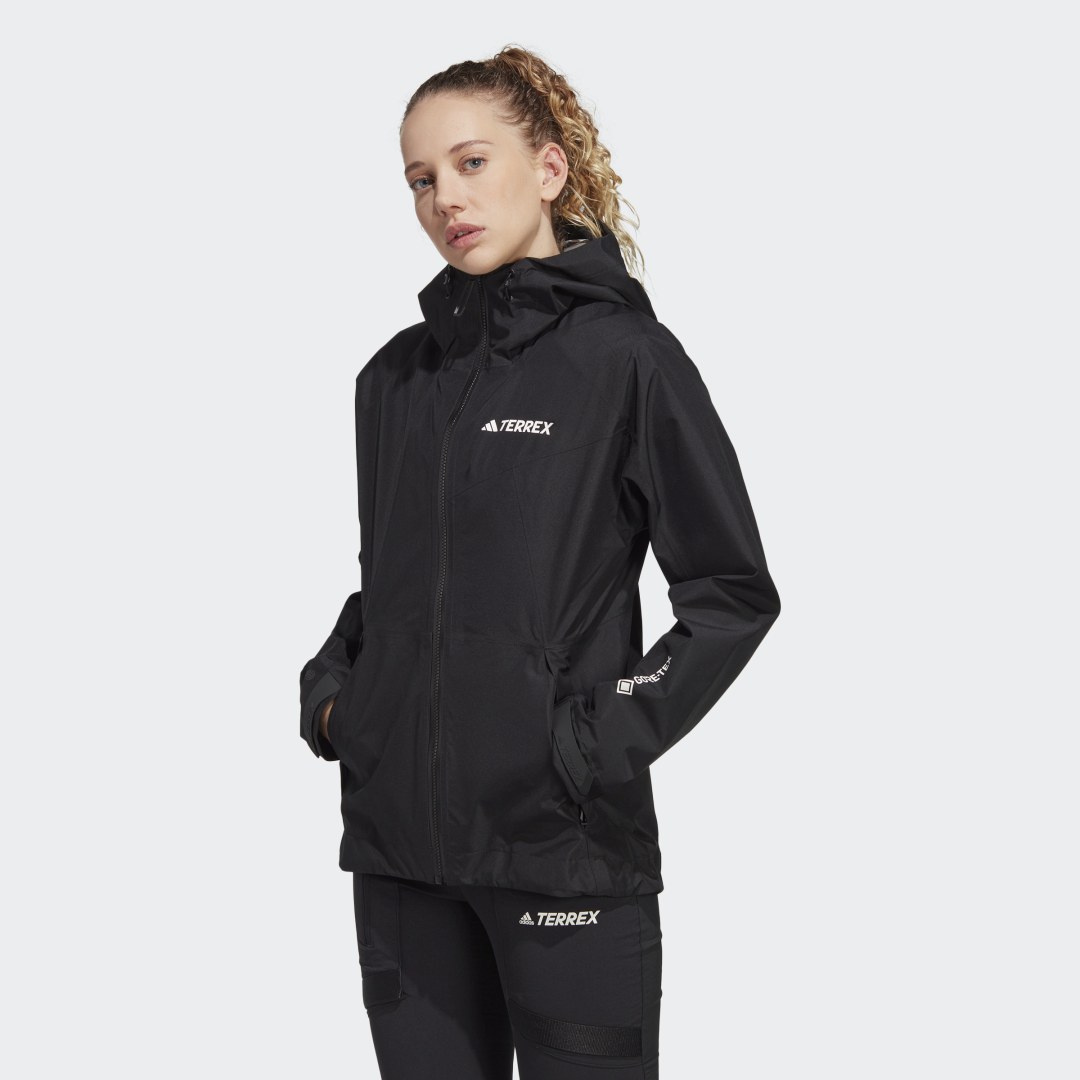Image of adidas TERREX XPERIOR GORE-TEX PACLITE RAIN JACKET Black M - Women Hiking Jackets