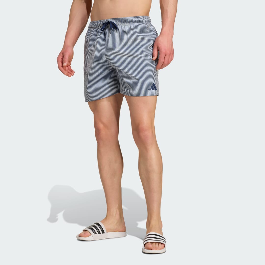 Adidas Seersucker Stripy Zwemshort 5-Inch