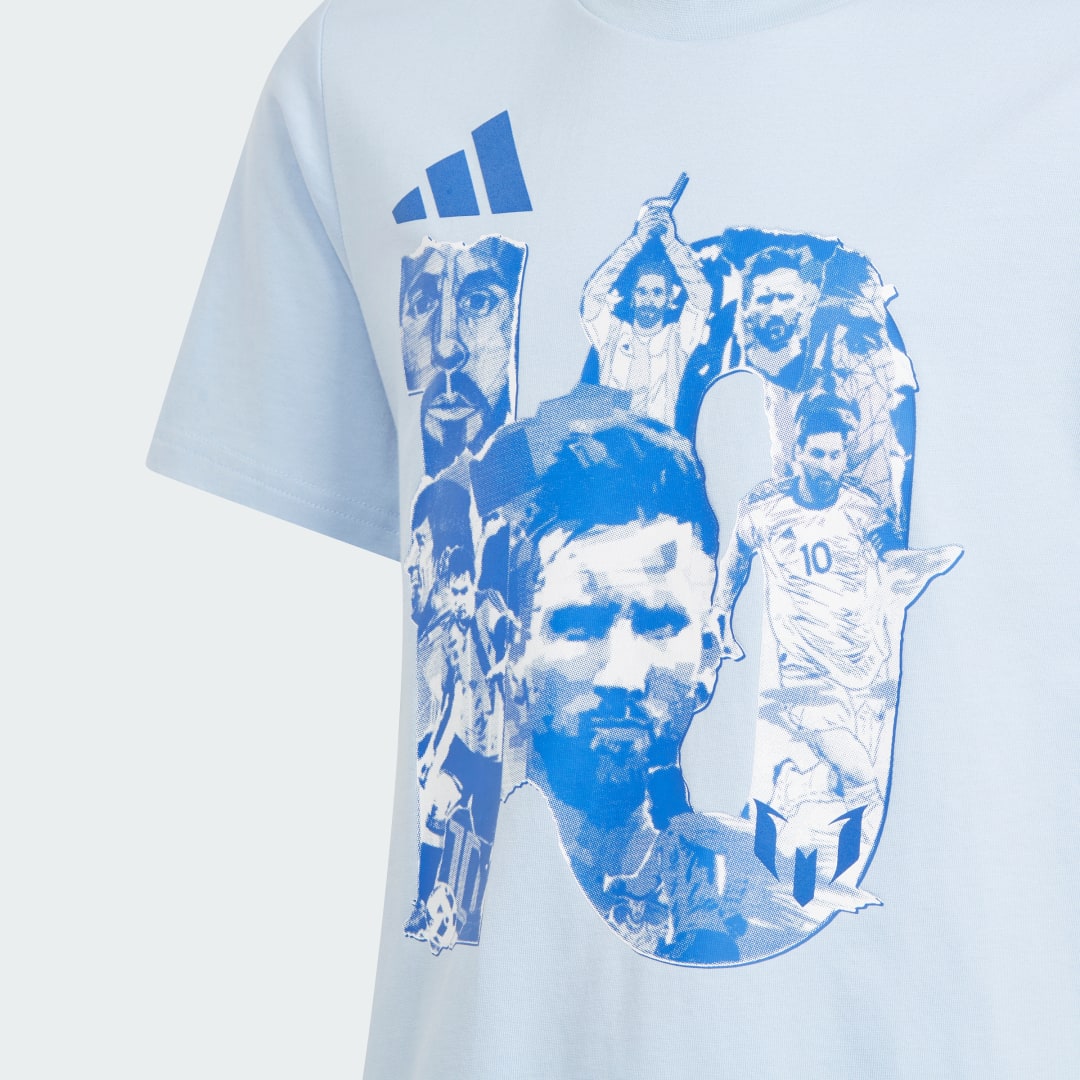 

adidas Camiseta Messi Fútbol Estampada Niño, Azul