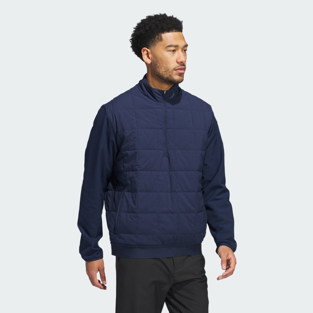 Adidas Ultimate365 Quilted DWR Pullover met Halflange Rits