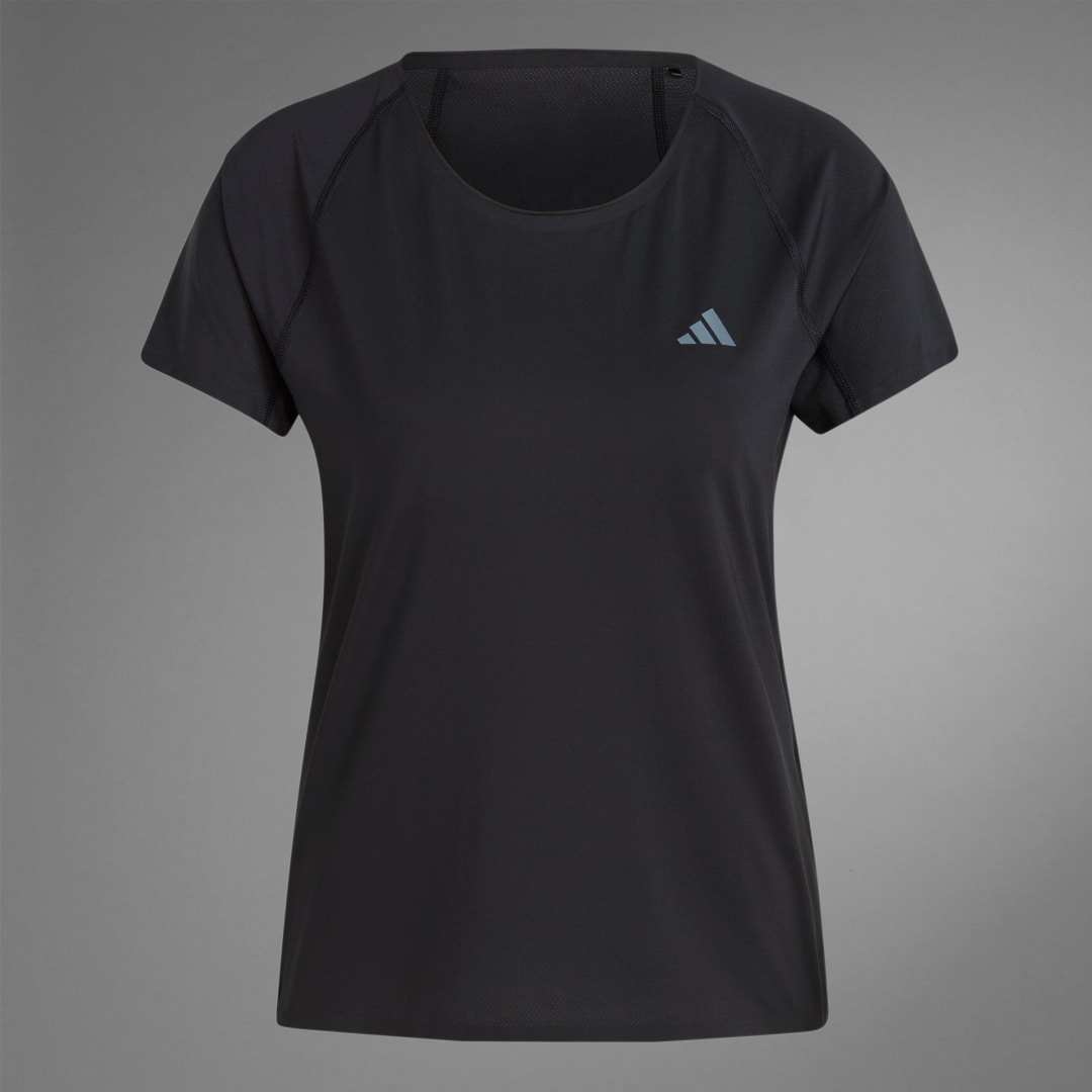 

adidas Playera Adizero Running Mujer, Negro