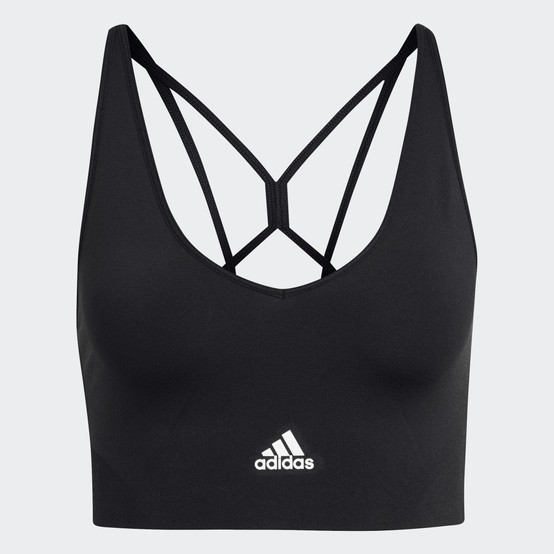 фото Спортивный бра aeroknit designed 2 move seamless adidas performance