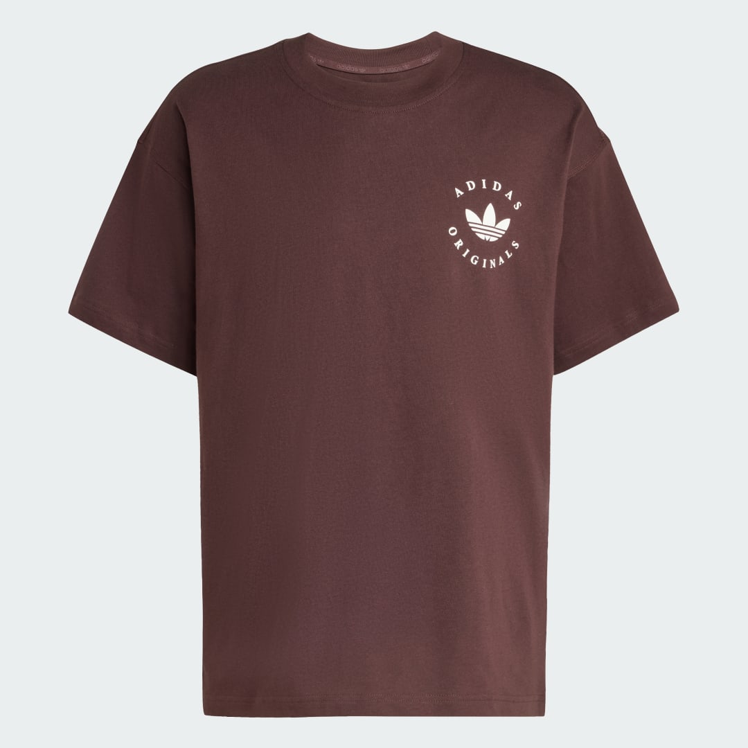 T shirt incurvé adidas Trefoil Logo GFX - vue 4