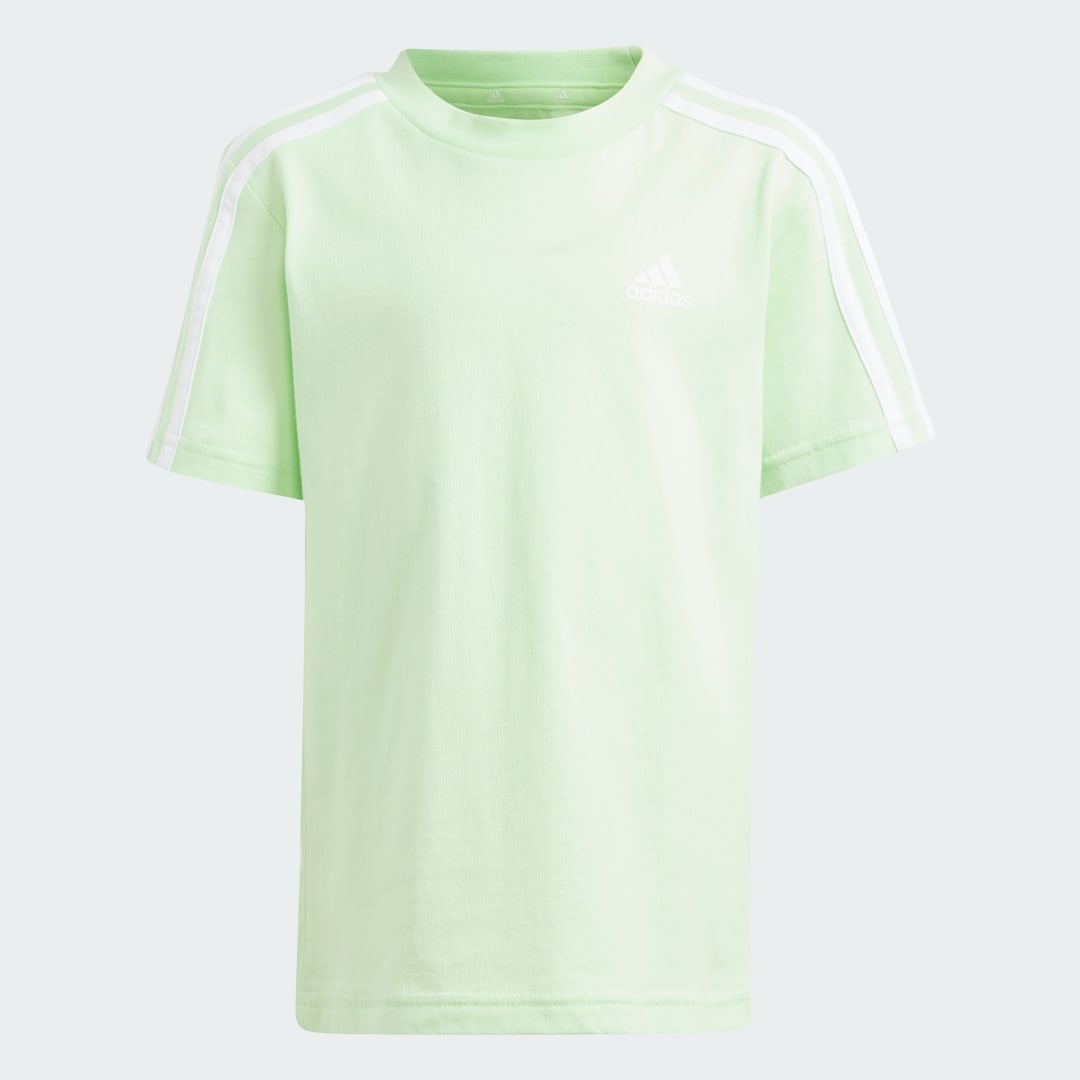

adidas Camiseta Essentials 3 Rayas Algodón Niño, Blanco