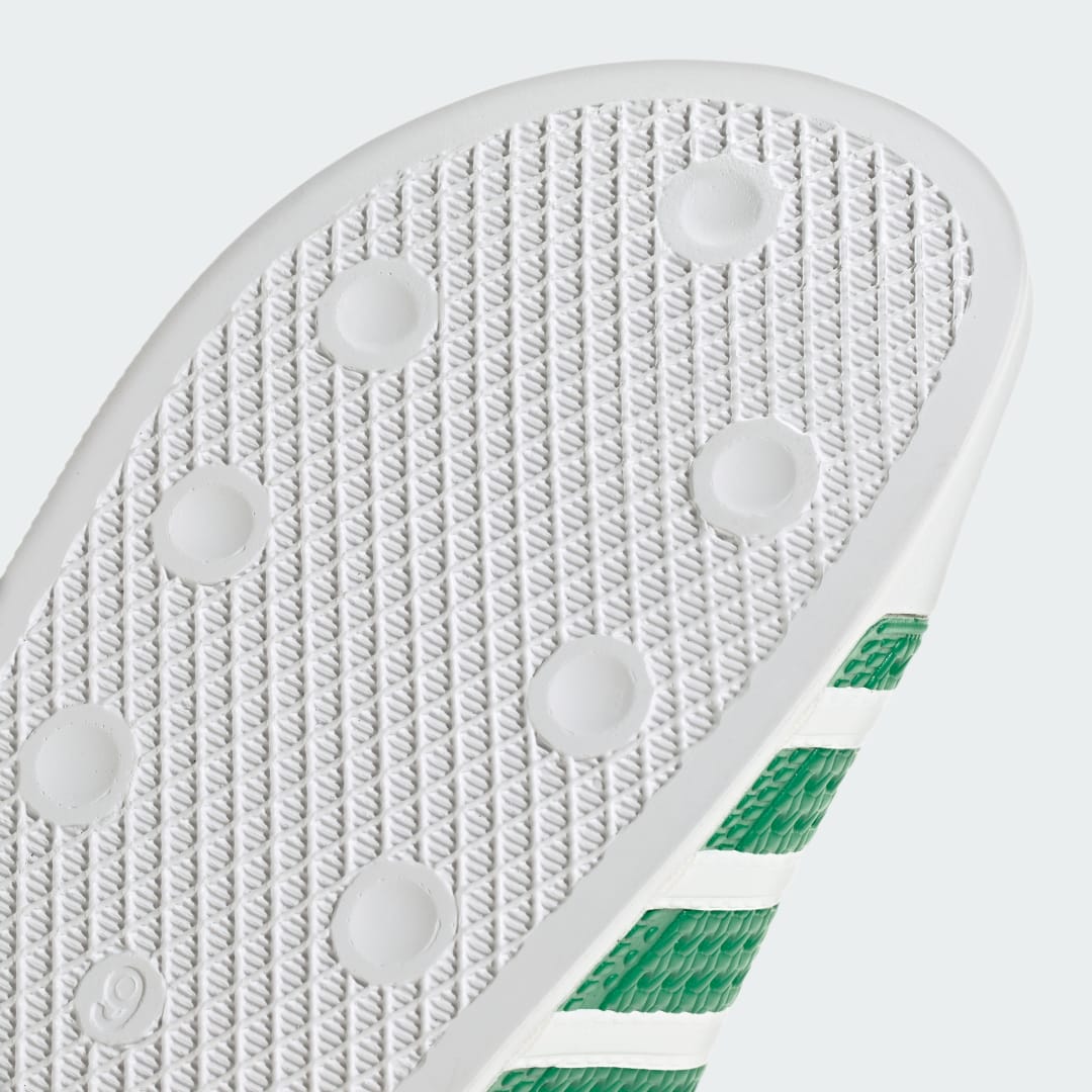 

adidas Sandalias Adilette Hombre, Verde/blanco/blanco