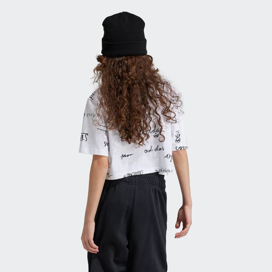 Adidas Brand Love Cropped T-shirt Kids