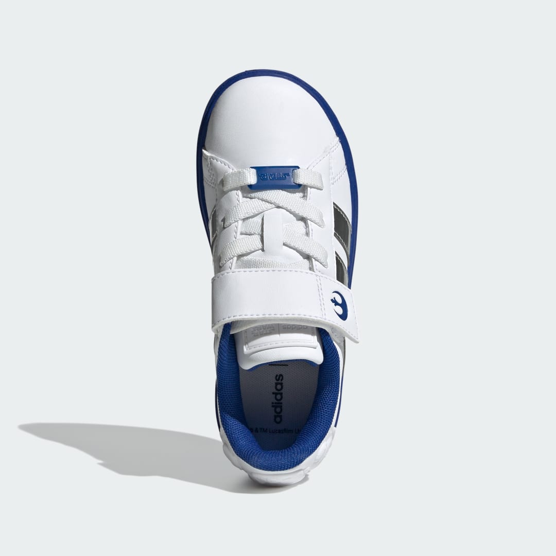 Adidas Grand Court sneaker Cloud White / Silver Metallic / Royal Blue