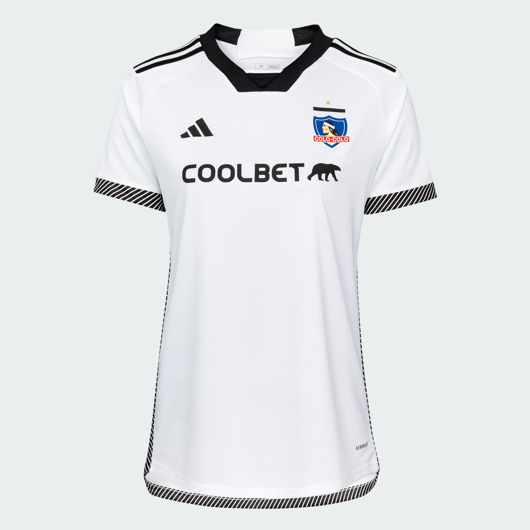 

adidas Camiseta Local Colo-Colo 2024 Camiseta Local Colo-Colo 2024 Mujer  - Mujer Fútbol, Blanco / negro