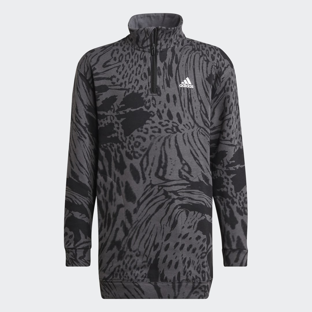 Future Icons Hybrid Animal Print Cotton Loose Jurk Future Icons Hybrid Animal Print Cotton Loose Jurk