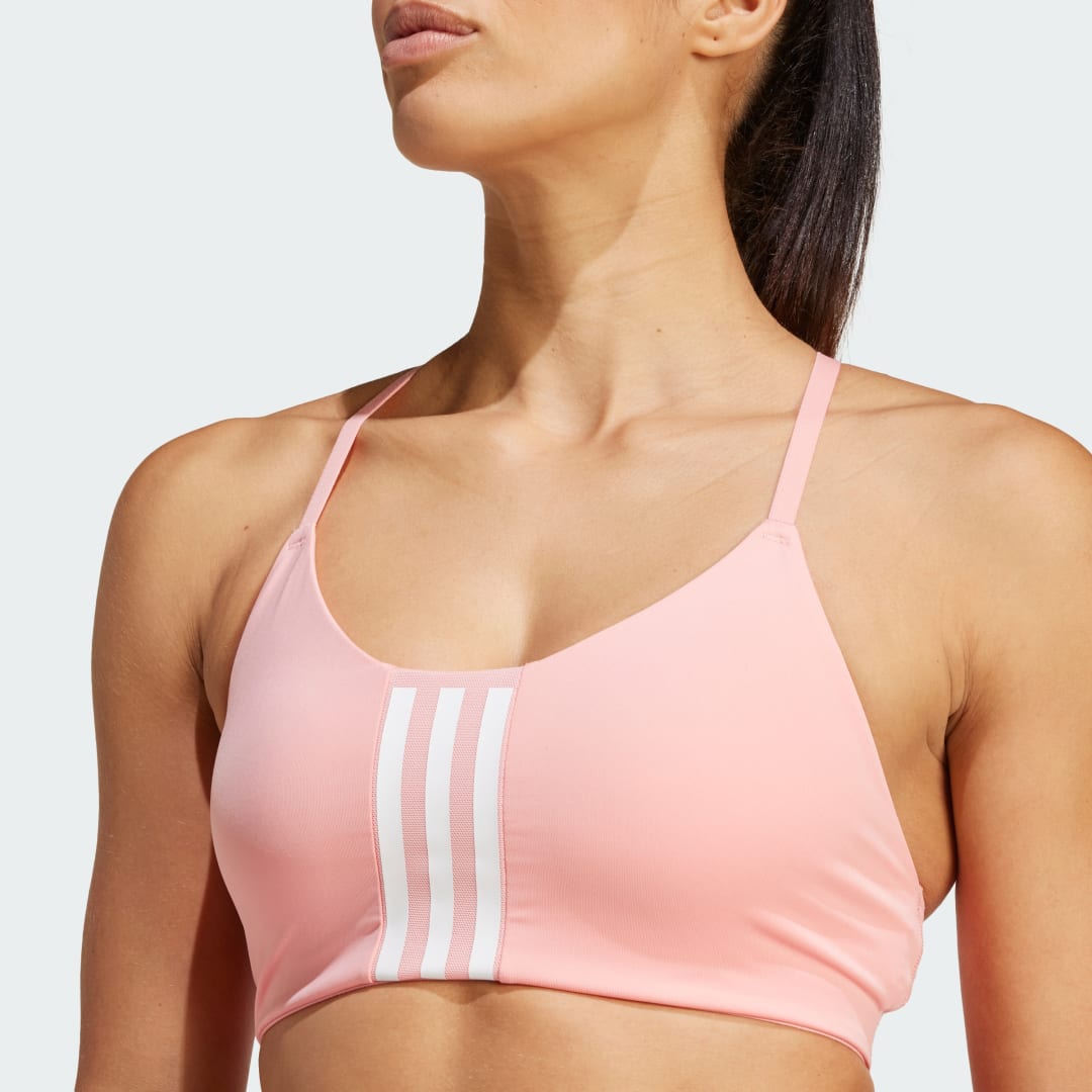 

adidas Top Deportivo Aeroimpact Training Soporte Ligero Mujer, Semi rosa spark/blanco