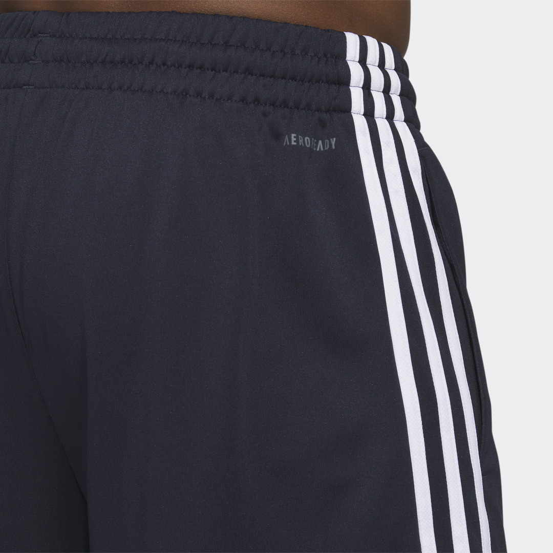 

adidas Shorts de Básquet Legends 3 Franjas Hombre, Legend ink/blanco