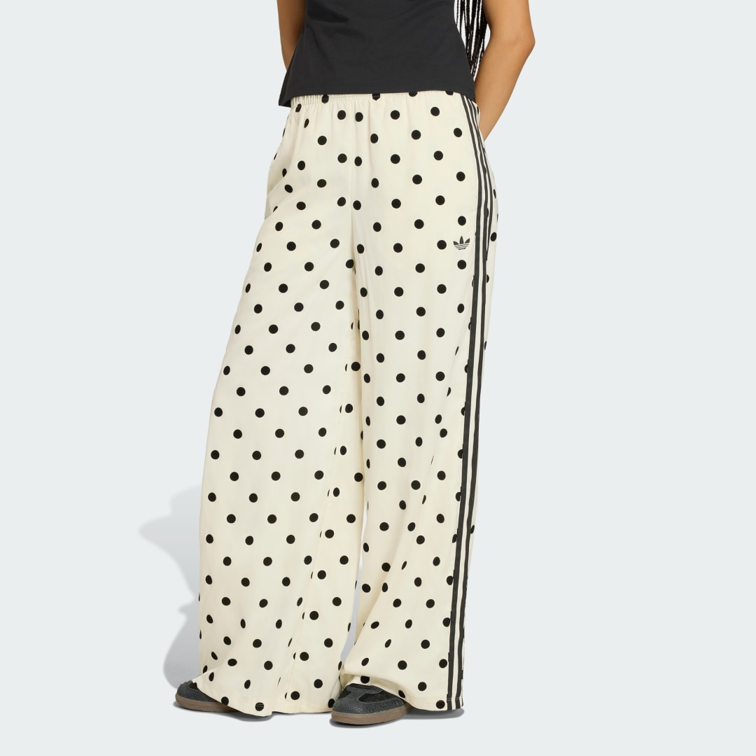 PANTALON LARGE SATIN POLKA DOTS