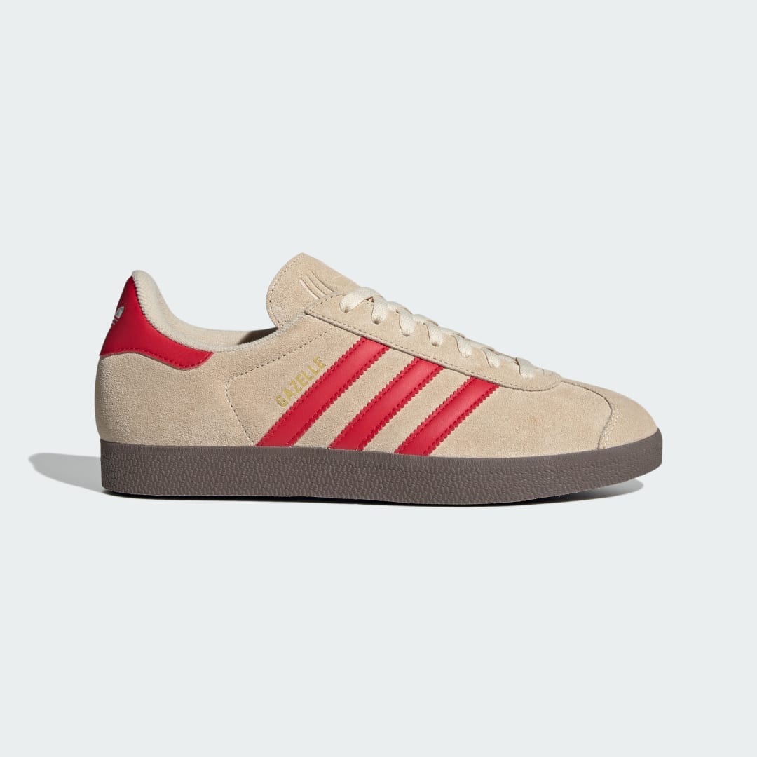 Adidas Gazelle sneaker Sand Strata / Better Scarlet / Cloud White