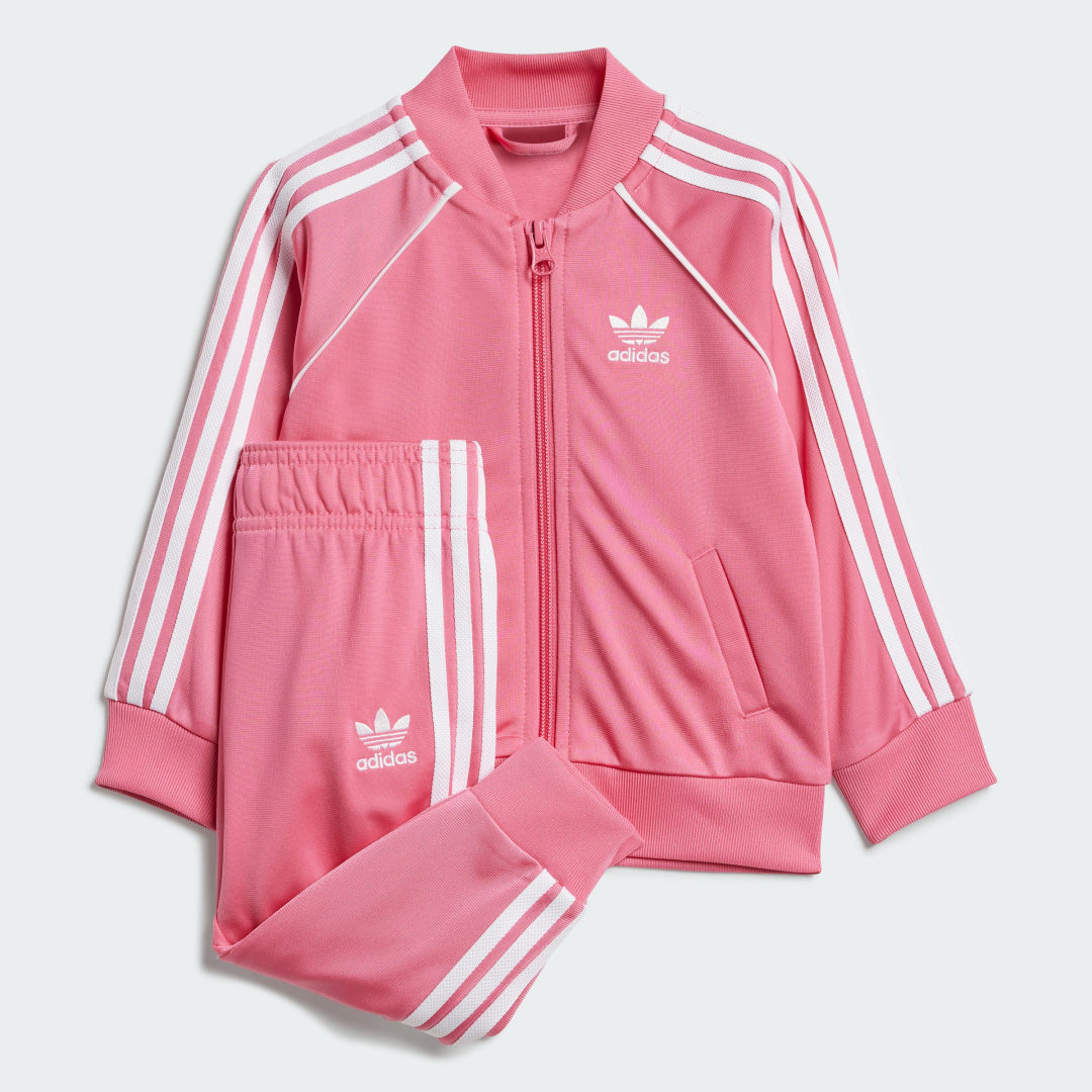 Adidas Originals SS Trainingspak Baby's Pink Fusion Kind Pink Fusion