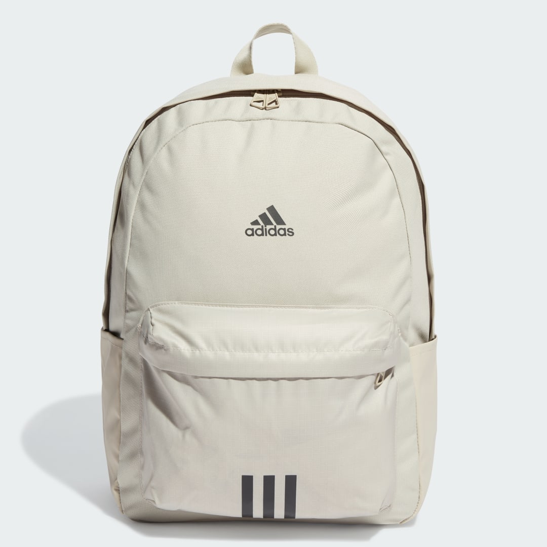 

adidas Mochila Classic Badge of Sport 3 Franjas Unisex, Putty gris/negro