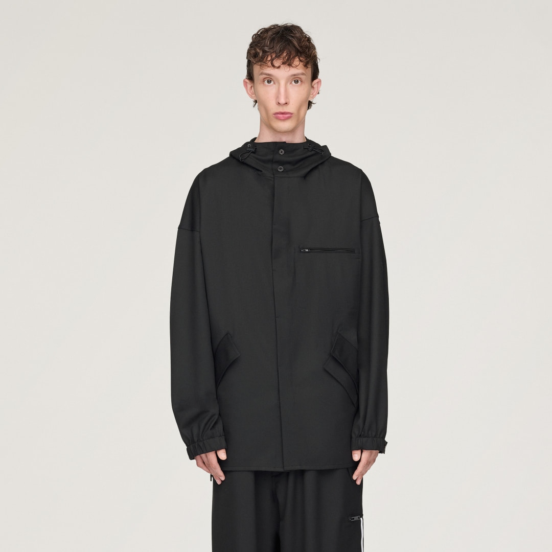 Adidas Y-3 Refined Wool Hooded Top 3-Stripes
