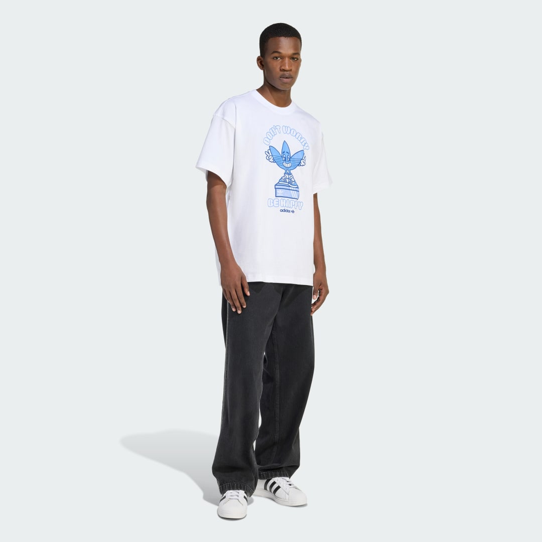 Adidas SMILE TREFFY T Graphic T-shirt (Korte Mouw)