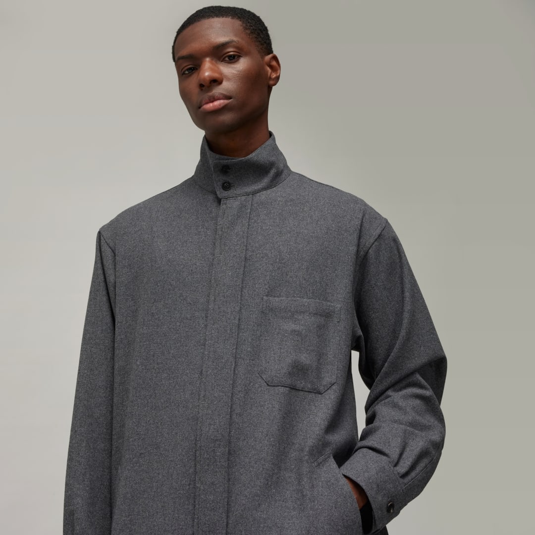 Adidas Y-3 Wool Flannel Overhemd